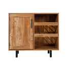Aloise Bar and Sideboard with Storage Cabinet, Hanging Stemware Holders and Bottle Storage
