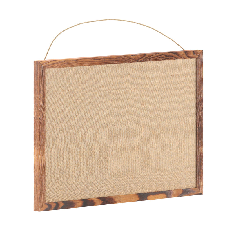 Clarey 20x30 Linen Display Board with Wooden Frame and Push Pins