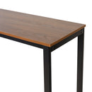 Kramer Metal Bar and Wine Table with Bottle Storage and Hanging Stemware Holders