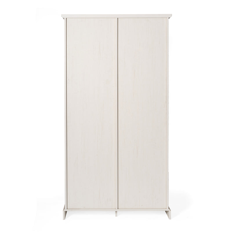 Finnoula 36" Wide Farmhouse Storage Cabinet, Semi-Open Storage with Sliding Barn Door