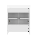 Argos 30 Inch Single Sink Bathroom Vanity with Undermount Basin, Soft-Close Cabinet, Easy-Glide Drawer, and Carrara Marble Finish Countertop