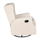 Abby 3-in-1 Wingback Manual Recliner Rocker Swivel Glider Chair