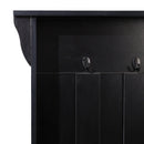 Whitman Hallway Tree with Bench Seating, 3 Single Coat Hooks and Lower Storage with Adjustable Shelves