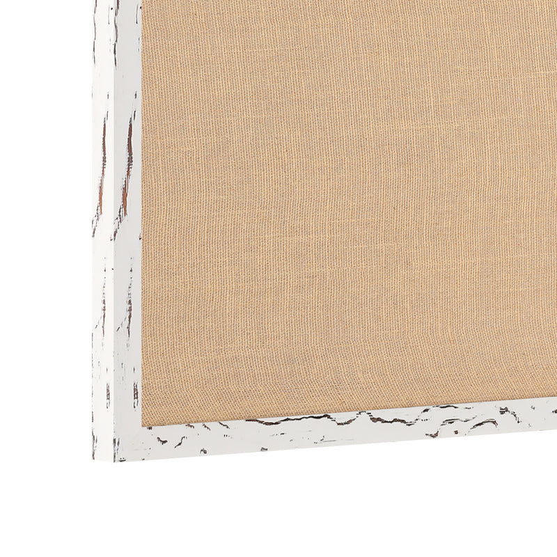 Clarey 20x30 Linen Display Board with Wooden Frame and Push Pins