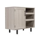 Aloise Bar and Sideboard with Storage Cabinet, Hanging Stemware Holders and Bottle Storage