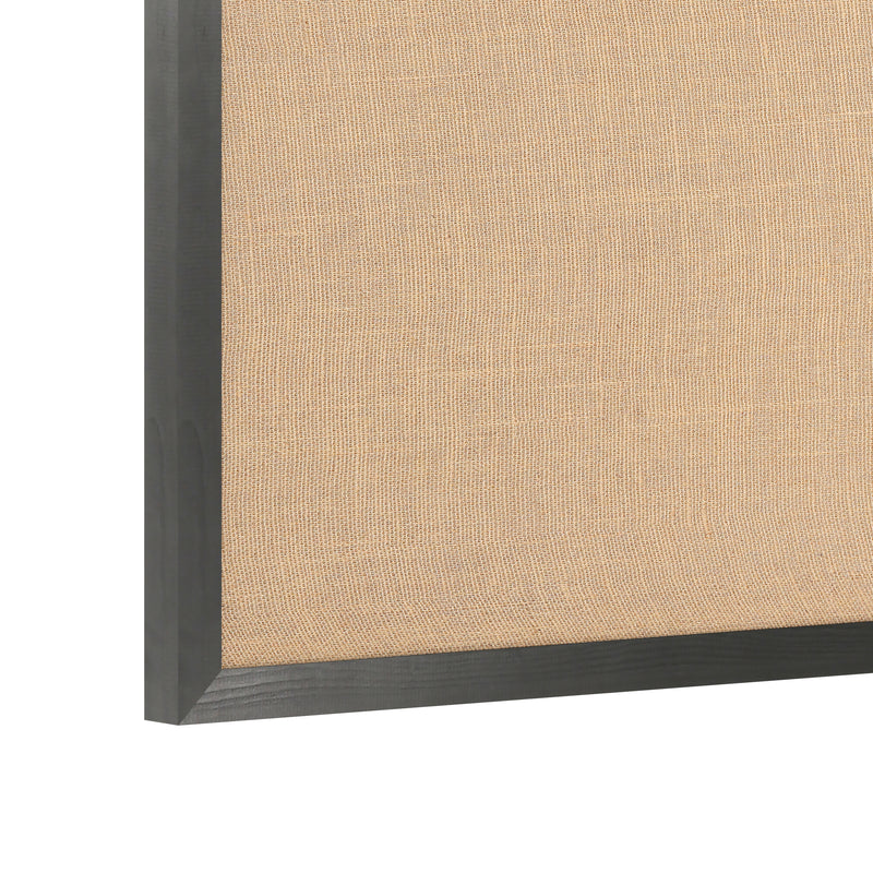 Clarey 18x24 Linen Display Board with Wooden Frame and Push Pins