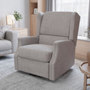 Abby 3-in-1 Wingback Manual Recliner Rocker Swivel Glider Chair