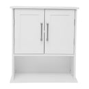 Vigo Wall Mounted Bathroom Medicine Cabinet with Adjustable Cabinet Shelf, Lower Open Shelf, and 2 Magnetic Closure Doors