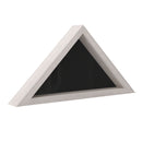 Sabore Whitewashed Solid Wood Military Memorial Flag Display Case for 9.5' x 5' American Veteran Flag