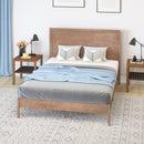 Ketner Solid Wood Platform Bed with Wooden Slats and Headboard, No Box Spring Needed