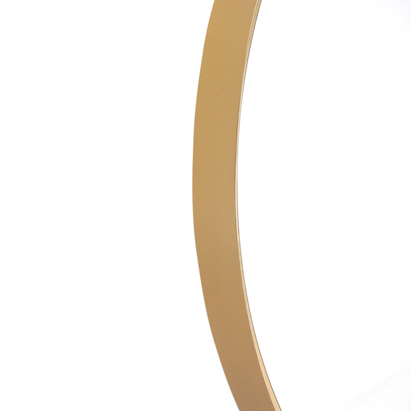 Monaco Round Deep Frame Accent Mirror Round Metal Framed Wall Mount Mirror