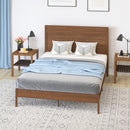 Somerset Solid Wood Platform Bed with Wooden Slats and Headboard, No Box Spring Needed