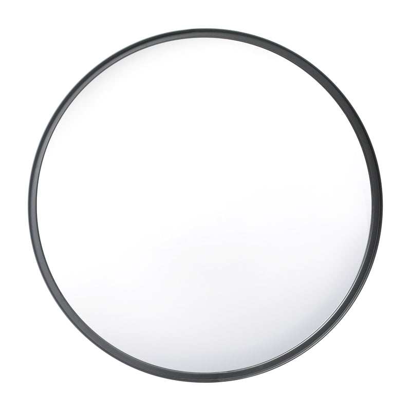 Monaco Round Deep Frame Accent Mirror Round Metal Framed Wall Mount Mirror