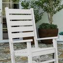 Fielder Set of 2 Contemporary Rocking Chairs, All-Weather HDPE Indoor/Outdoor Rockers