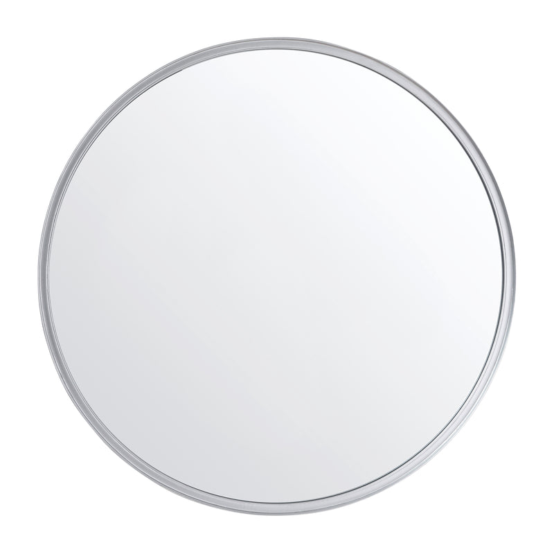 Monaco Round Deep Frame Accent Mirror Round Metal Framed Wall Mount Mirror