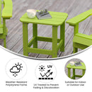 Riviera Poly Resin Indoor/Outdoor All-Weather Adirondack Side Table