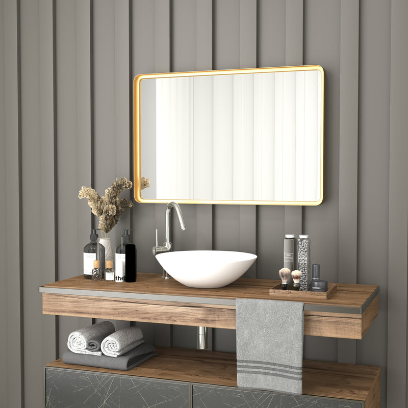Jinny Metal Deep Set Wall Mirror