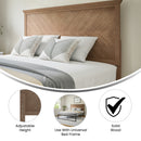 Marta Herringbone Wooden Adjustable Headboard