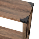Green River Modern Farmhouse Engineered Wood Entryway Table and Powder Coated Steel Accents