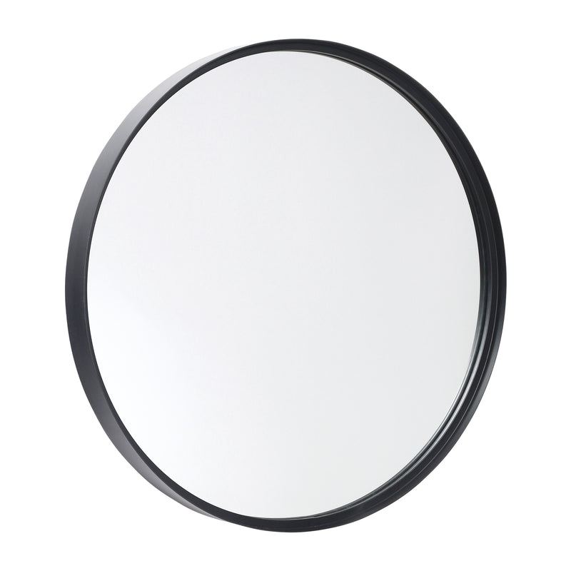 Monaco Round Deep Frame Accent Mirror Round Metal Framed Wall Mount Mirror