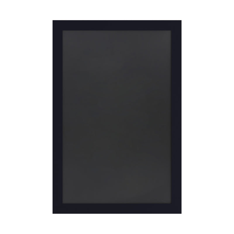Magda 24" x 36" Black Wall Mount Magnetic Chalkboard Sign, Hanging Wall Chalkboard Memo Board