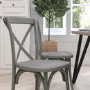Bardstown X-Back Bistro Style Wooden High Back Dining Chair