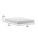 Blanche 8" CertiPUR-US Certified Memory Foam Mattress Infused with Charcoal & Green Tea Cooling Gel