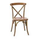 Bardstown X-Back Bistro Style Wooden High Back Dining Chair