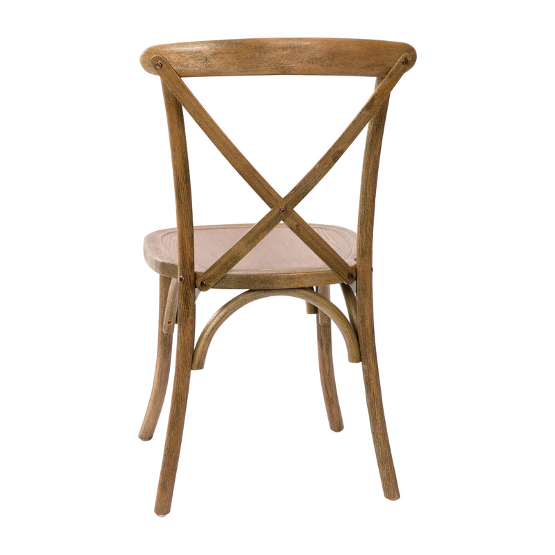 Bardstown X-Back Bistro Style Wooden High Back Dining Chair