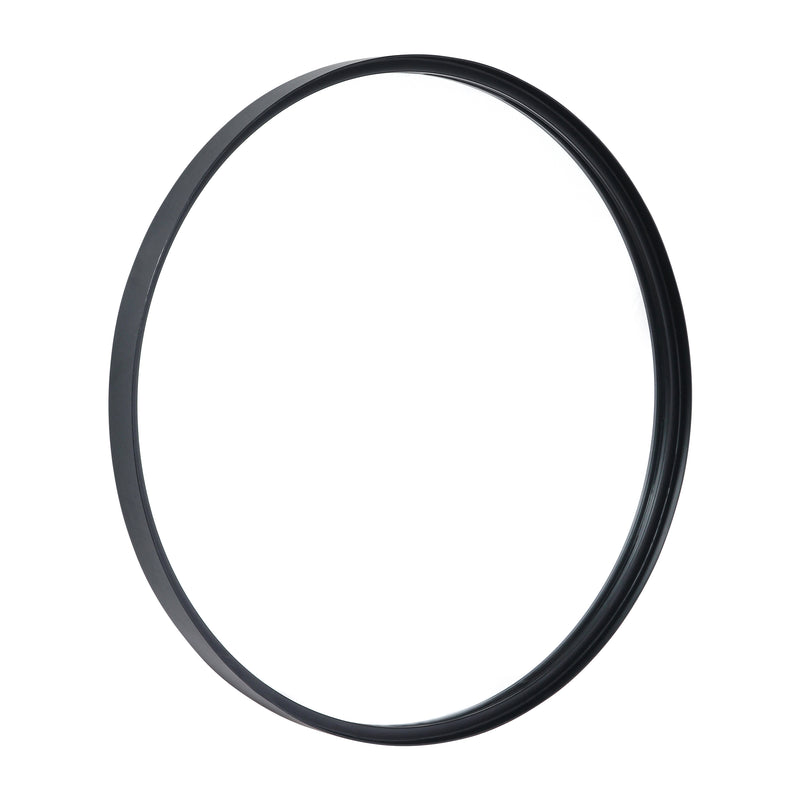 Monaco Round Deep Frame Accent Mirror Round Metal Framed Wall Mount Mirror