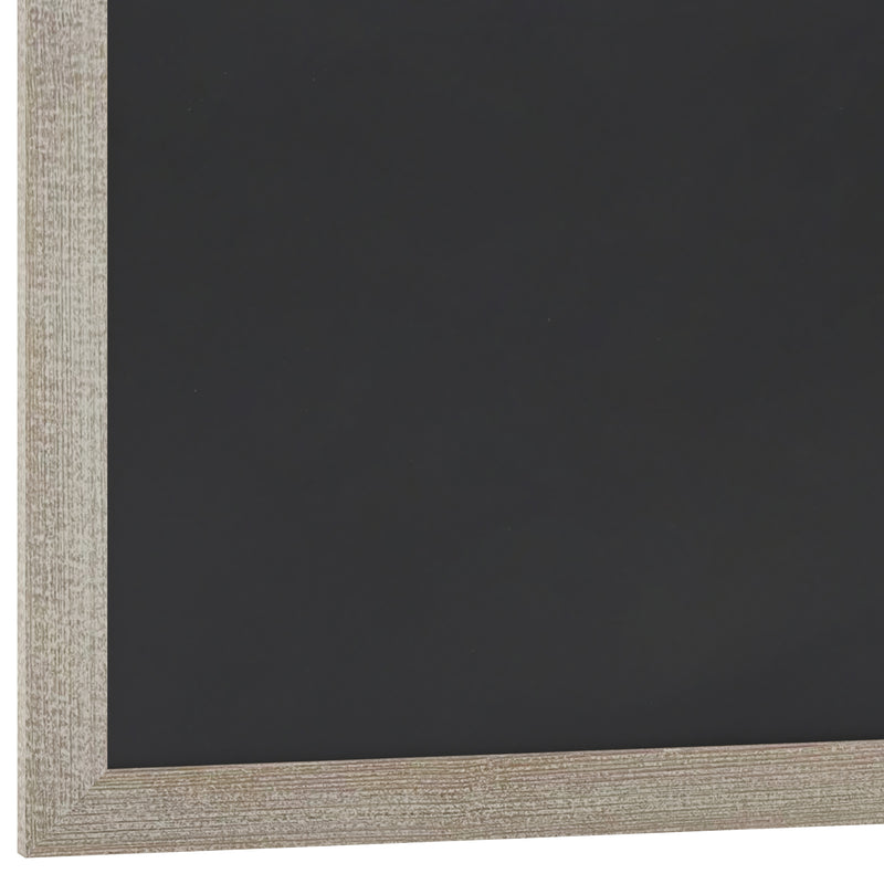 Magda 24" x 36" Weathered Wall Mount Magnetic Chalkboard Sign, Hanging Wall Chalkboard Memo Board