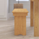 Tinsley 40" x 12" Solid Pine Folding Farmhouse Style Bench