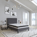 Luna 10 Inch Hybrid Mattress CertiPUR-US Certified Foam & Pocket Spring Mattress in a Box