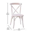Bardstown X-Back Bistro Style Wooden High Back Dining Chair