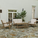 Riviera All-Weather Poly Resin Wood Adirondack Style Deep Seat Patio Club Chair with Cushions