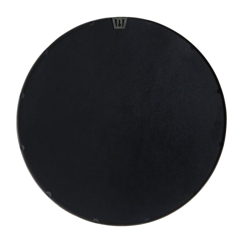 Monaco Round Deep Frame Accent Mirror Round Metal Framed Wall Mount Mirror