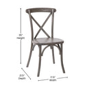 Bardstown X-Back Bistro Style Wooden High Back Dining Chair