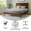 Somerset Solid Wood Platform Bed with Wooden Slats and Headboard, No Box Spring Needed