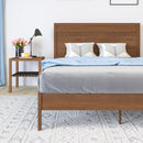 Somerset Solid Wood Platform Bed with Wooden Slats and Headboard, No Box Spring Needed