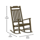 Hillford Poly Resin Indoor/Outdoor Rocking Chair