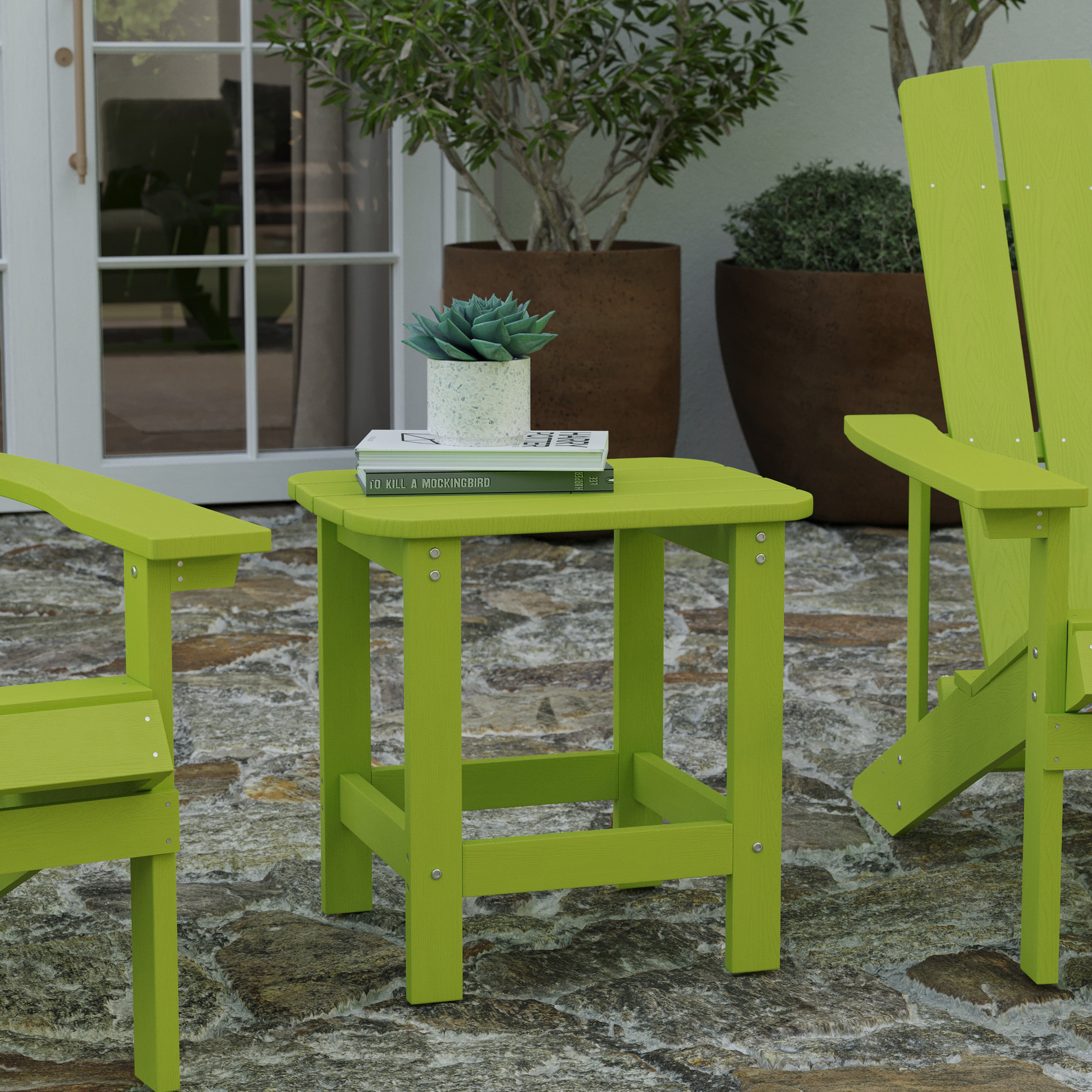 Plastic adirondack sales side table