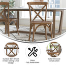 Bardstown X-Back Bistro Style Wooden High Back Dining Chair
