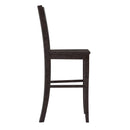 Verity Set of Two Classic Wooden Ladderback Bar Height Barstools with Solid Wood Seats