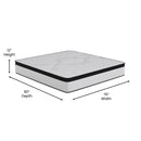 Hulen 12 Inch Extra Firm Hybrid Pocket Spring & CertiPUR-US Certified Foam Mattress in a Box