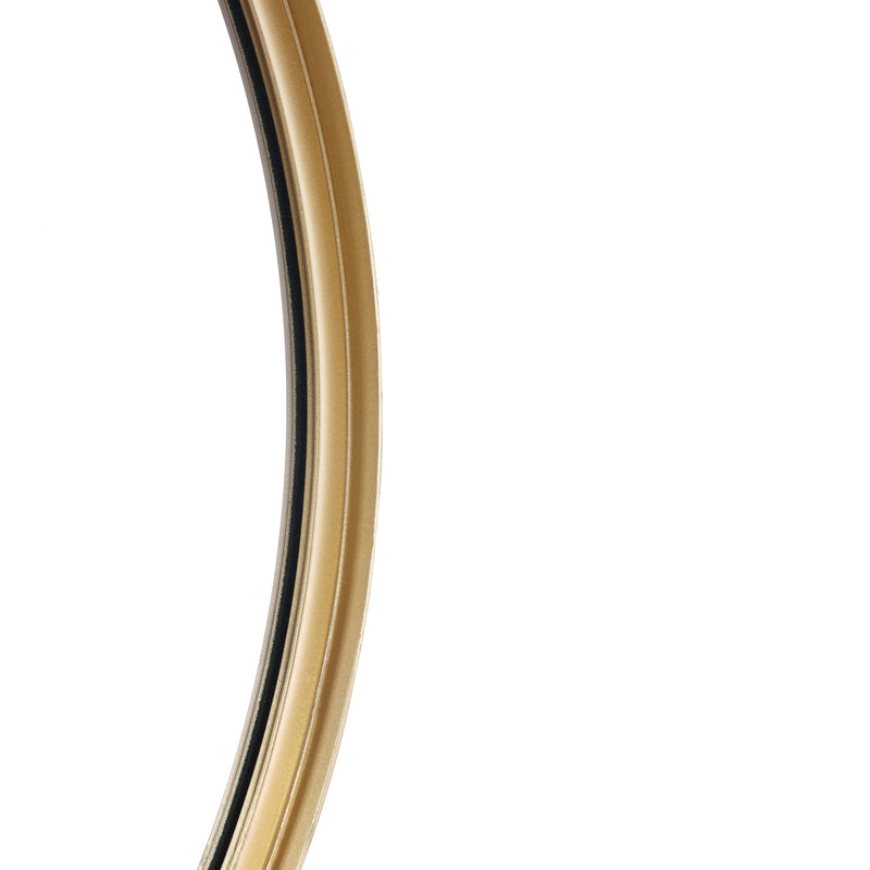 Monaco Round Deep Frame Accent Mirror Round Metal Framed Wall Mount Mirror