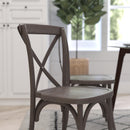 Bardstown X-Back Bistro Style Wooden High Back Dining Chair