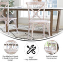 Bardstown X-Back Bistro Style Wooden High Back Dining Chair