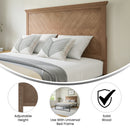 Marta Herringbone Wooden Adjustable Headboard
