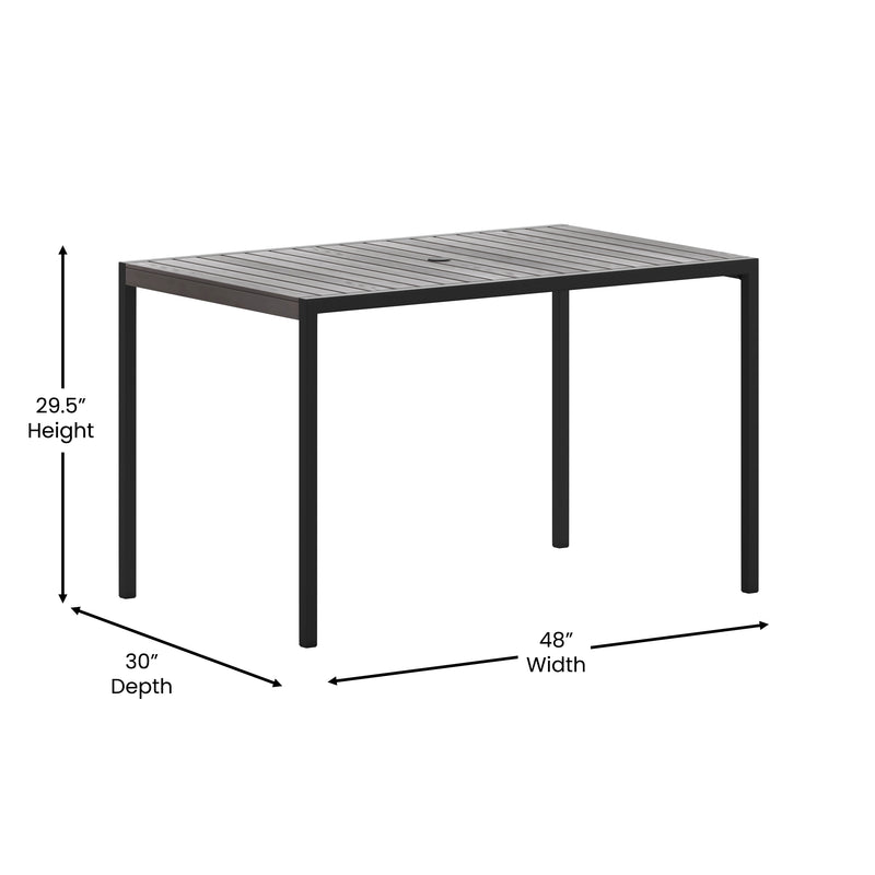 Kersey 30" x 48" Outdoor Dining Table