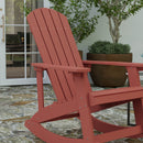 Atlantic All-Weather Polyresin Adirondack Rocking Chair with Vertical Slats